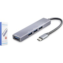 Hadron HDX7043 Type-C 3.0 Hub 4 Port 5 Gbps Gri