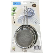 Sepetopia 3'li Metal Süzgeç 14-16-18 cm