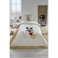 Özdilek Mickey Mouse Championship Tek Kişilik Disney Lisanslı Lastikli Çocuk Nevresim Takımı