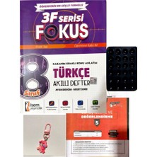 İSEM Yayıncılık 8.sınıf 3f Serisi Focus Türkçe Akıllı Defter+Günay Yayınları Deneme+Çanta Süsü