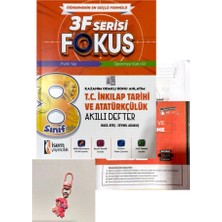 İSEM Yayıncılık 8.sınıf 3f Serisi Focus Inkılap Tarihi Akıllı Defter+Günay Yayınları Deneme+Çanta Süsü