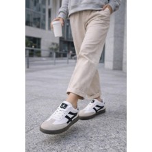 İnan Ayakkabı Beyaz Siyah Kadın Sneaker N-3272