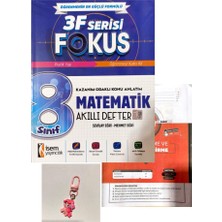 İSEM Yayıncılık 8.sınıf 3f Serisi Focus Matematik Akıllı Defter+Günay Yayınları Deneme+Çanta Süsü