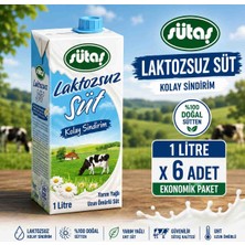 Sütaş Laktozsuz Süt 1lt x 6 Adet
