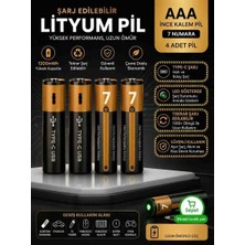 Velline Adet Aaa Şarj Edilebilir Ince Kalem Pil 1.5V 800 Mwh Lityum Iyon Kumanda Pili