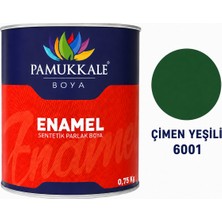 Pamukkale Arge Toptan Enamel Sentetik Parlak Yağlı Boya 0.75 kg Çimen Yeşili 6001