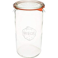 Happy Trend Weck Kavanoz 974 - Büyük Saklama Kapasiteli 1,5 L Cam Kavanozlar - Hava Geçirmez Kapaklı Kavanozlar Dekapaj Için Uygun - Isıya Dayanıklı Konserve Kavanozları - Mikrodalga Kasa - (Cam Kapaklı 1