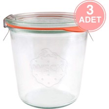 Happy Trend Weck 580 ml Mold Uzun Kavanoz Set (3 Adet) 742