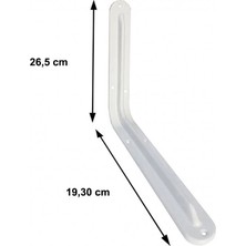 Timion Mey Ithalat® Raf Altı 8X10 mm Beyaz