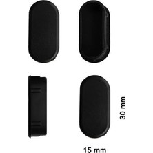 Timion Mey Ithalat® Oval Profil Iç Tapa 15X30 mm 4 Adet