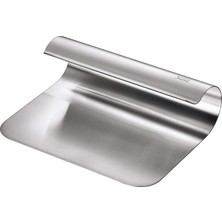 Happy Trend Silit Cut'n Serve Sebze Küreği, 11 x 15 Cm, Mutfak Yardımcısı Paslanmaz Çelik Mat, Mutfak Yardımcısı, Mutfak Için Hamur Spatulası, Bulaşık Makinesinde Yıkanabilir