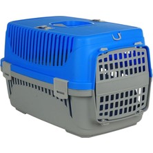Happy Trend Kedi Köpek Evcil Hayvan Taşıma Çantası Box Çok Fonksiyonlu (Mavi, Orta)