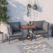 Ayrex Mini Multilounge Bahçe ve Balkon Mobilyası Gri