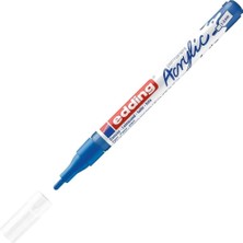 Happy Trend Edding 5300 Akrilik Markör Ince - Mavi - 1 Su Geçirmez Akrilik Markör - Ince Yuvarlak Uçlu 1-2 mm