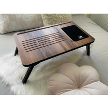 Happy Trend Axolotl Foldaway Telefon ve Tablet Bölmeli Katlanır Ayaklı Laptop Sehpası Notebook Bilgisayar Çalışma Masa Lidya