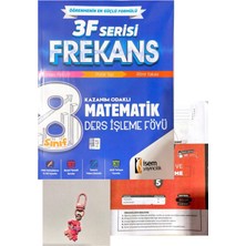 İSEM Yayıncılık 8.sınıf 3f Serisi Frekans Matematik Ders Işleme Föyü+Günay Yayınları Deneme+Çanta Süsü