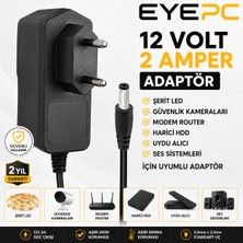 Ncpline Harici HDD Harddisk 12 Volt 2 Amper Adaptör 5,5*2,5mm Standart Uç