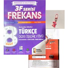 İSEM Yayıncılık 8.sınıf 3f Serisi Frekans Türkçe Ders Işleme Föyü+Günay Yayınları Deneme+Çanta Süsü