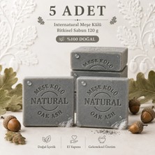 İnternatural Internatural Meşe Külü Bitkisel Sabun 120 G - 5 Adet