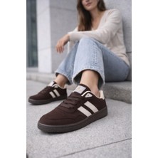 İnan Ayakkabı Kahve Bej Kadın Sneaker N-3263