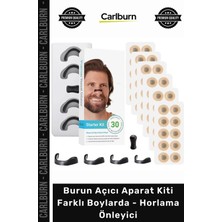 Carlburn #burunaçıcı Nefes Açan Silikon Uyku Seti Burun Açıcı Aparat Kiti Farklı Boylarda Horlama Önleyici