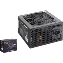 Nusrat Bilişim Hadron HD424 Pc Power Supply Güç Kaynağı 650W 12 cm Fan Atx 80 Plus Siyah