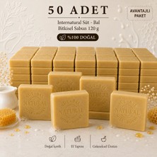 İnternatural Internatural Süt - Bal Bitkisel Sabun 120 G - 50 Adet
