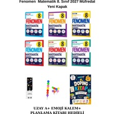 Fenomen 8. Sınıf Matematik 6 Lı Fasikül Seti 2027 (Planlama Kitabı + Emoji Kalem+Uzay Ayraç )2027 Müfredata Göre Yenilenmiş