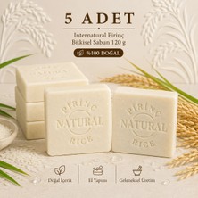 İnternatural Internatural Pirinç Bitkisel Sabun 120 G - 5 Adet
