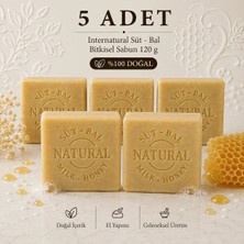 İnternatural Internatural Süt - Bal Bitkisel Sabun 120 G - 5 Adet