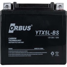Orbus 12-5 Kısa YTX5L - Bs - [bws - Spontini - Popcorn - Dash ]  Akü