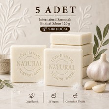 İnternatural Internatural Sarımsak Bitkisel Sabun 120 G - 5 Adet