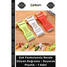 Carlburn Özel Üretim Pratik Mutfak Sebze Keskin Çok Fonksiyonlu Rende Jülyen Doğrama Soyacak Plastik