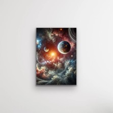 Gezegenler Kanvas Tablo 70X100CM