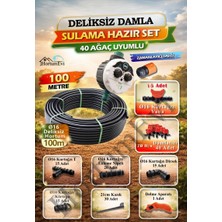 Ayrex Otomatik Zamanlayıcılı Deliksiz Damla Sulama Seti Ø16 – 100 Metre / 40 Ağaç Uyumlu (HS0000)