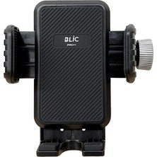 Blic BST18 Pro++ Titreşim Önleyici Modüllü Motosiklet Telefon Tutucu Aynaya Bağlantılı Çevirmeli Kilitli 360°