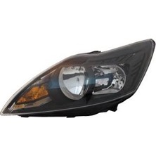 Oto101 Ford Focus Ön Far Elektrikli Motorlu Siyah Sol 08-10