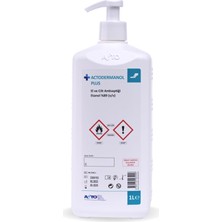 Ayrex Dermanol® Plus 1l – El ve Cilt Antiseptiği /%89 Etanol (V/v) Içerikli Hızlı Etkili Dezenfektan / Zararlı Mikroorganizmalara Karşı Etkin Koruma / Cilt Dostu, Hızlı Kuruyan Formül