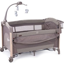 Ayrex Elips Plus Anne Yanı Oyun Parkı Beşik Park Yatak 70X120 cm Park Yatak & Oyun Parkı Tek Ebat Bej