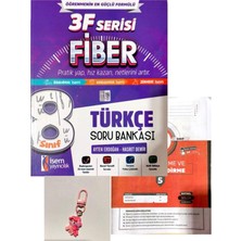 İSEM Yayıncılık 8.sınıf 3f Serisi Fiber Türkçe Soru Bankası+Günay Yayınları Deneme+Çanta Süsü