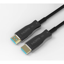 Ayrex Paugge Ultra Sertifikalı Aoc Fiber HDMI 2.1 Kablo - 48GBPS, 8k 60Hz, 4K 120Hz, 4K 60Hz, Earc, Hdr, D-Hdr, Hdcp2.3, Dolby Vision, Dolby Atmos (10 Metre)