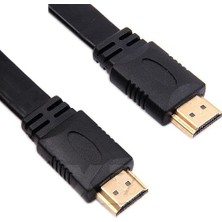 Ayrex Lunatic 9649 0.5 Metre Yassı Flat Slim HDMI Kablo Uyumlu 4K Full Hd 4K 60hz 2.0 Uyumlu 4K 60P Çözünürlük Uyumlu 18 Gbps Veri Aktarım Hızı, Ethernet Kanallı