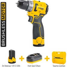 Vira Sgs 5080 Akülü Vidalama 12 Volt 2x2,5 Ah Kömürsüz