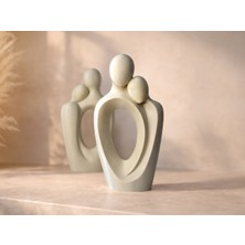 Baba Oğul 3D 3D Baskılı Dekoratif Aile Figürü – Anlamlı ve Şık Ev Dekoru (Farklı Renk Seçenekleri)