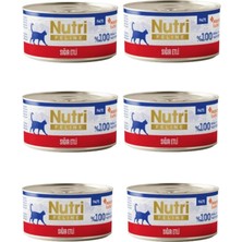 Ayrex %100 Tahılsız Sığır Eti Ezmesi: Nutri Feline Doğal Pate Yaş Mama 70 gr 6'li Paket