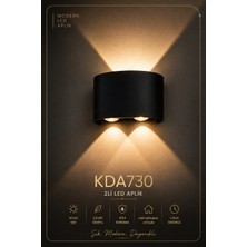 K2 Global KDA730 Jüpiter 2X4W LED Duvar Apliği 3000K