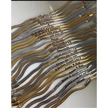 C&on Design Kişiye Özel Isimli ve Tarihli Çelik Sevgili Bilekliği Seti - Aşk Çift Hediyesi (Gümüş & Gold)