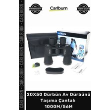 Carlburn #dürbün Net Görüntü Zoom Su Geçirmez Nikula 20X50 Dürbün Av Dürbünü Taşıma Çantalı 1000M56M
