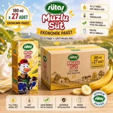 Sütaş Muzlu Süt 180 ml x 27 Adet