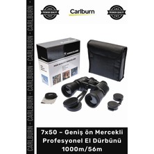 Carlburn #dürbün Su Geçirmez Avcı Tipi 7X50 – Geniş Ön Mercekli Profesyonel El Dürbünü – 1000M56M